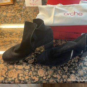 Arche Nubuck leather zip ankle boots